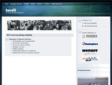Tablet Screenshot of kordil.com